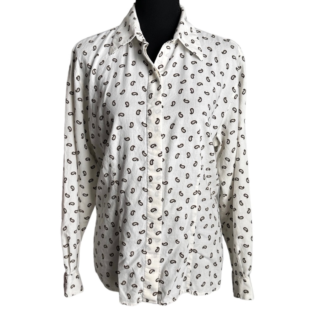 Pendleton Vintage Paisley Button Down Top Size 14